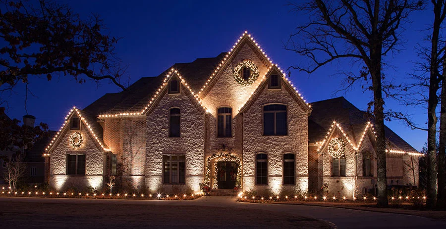 Christmas light display