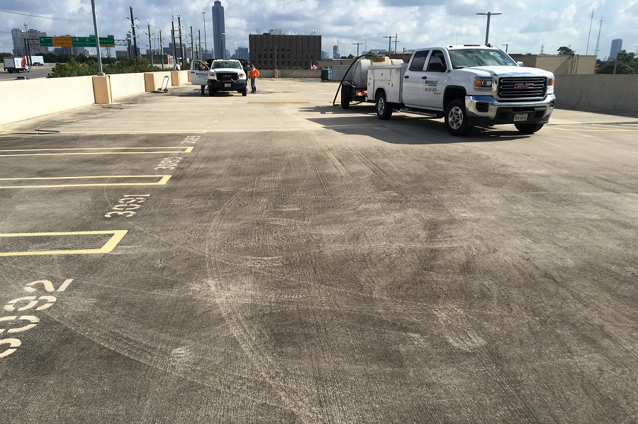 Parking Garage Pressure Cleaning Garage Cleaing